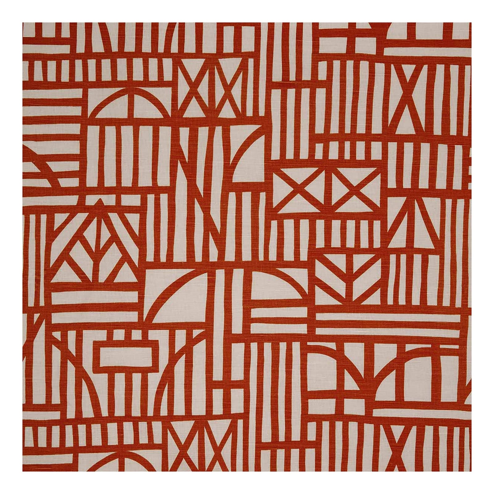 Rust Tudor fabric, by the metre, retailer photograph