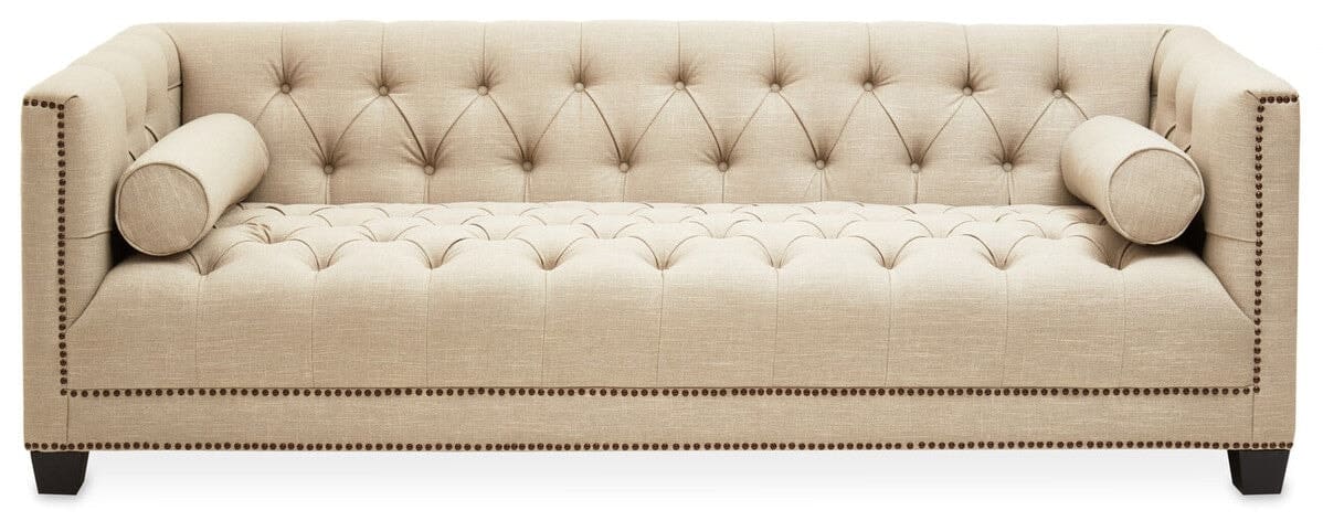 Surina stone three-seater sofa, retailer photograph