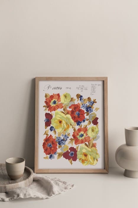 Autumnal Blooms print, retailer reference photograph