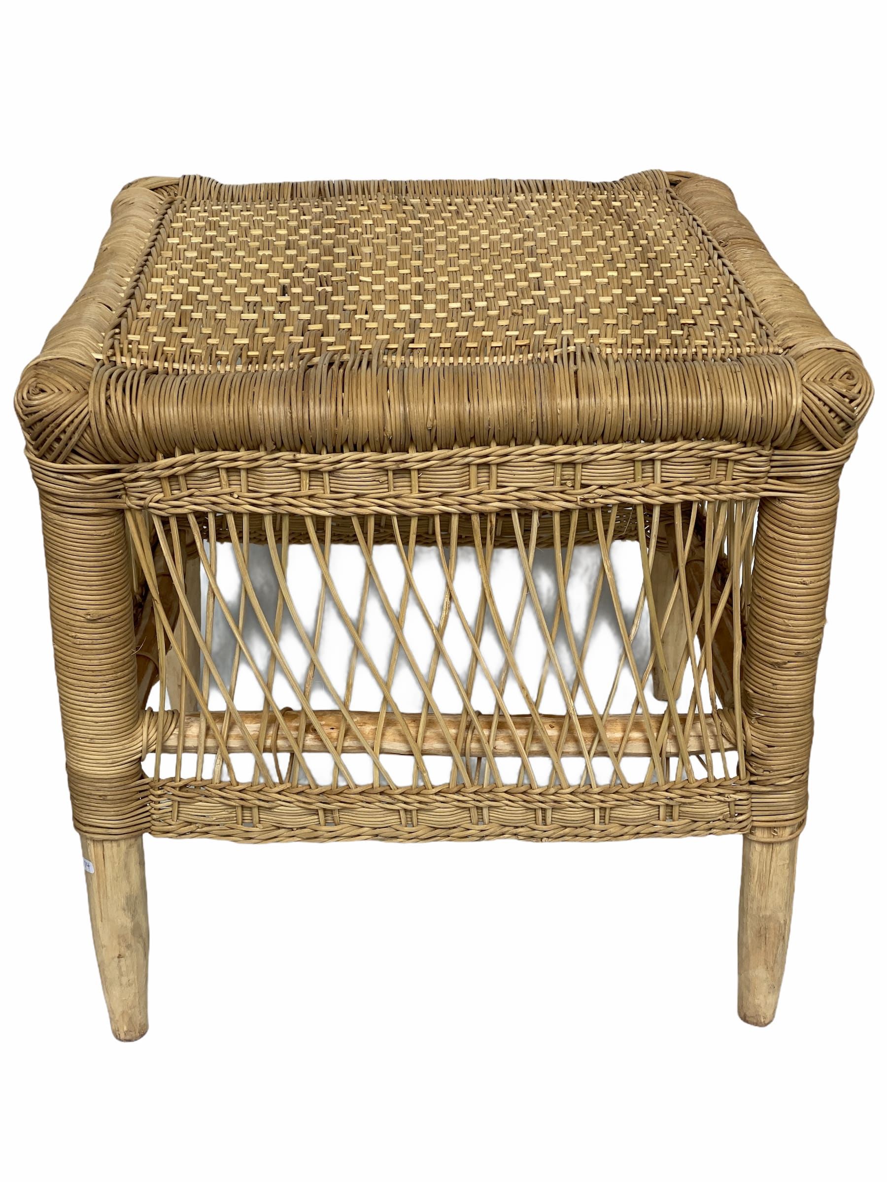 Malawi rattan side table, retailer photograph