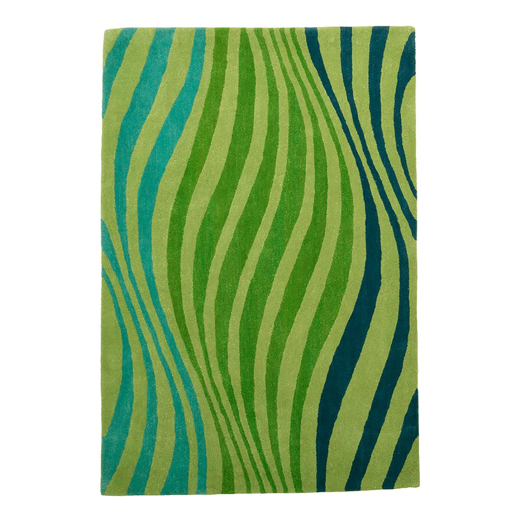 Sulpice Green wool rug, retailer photograph