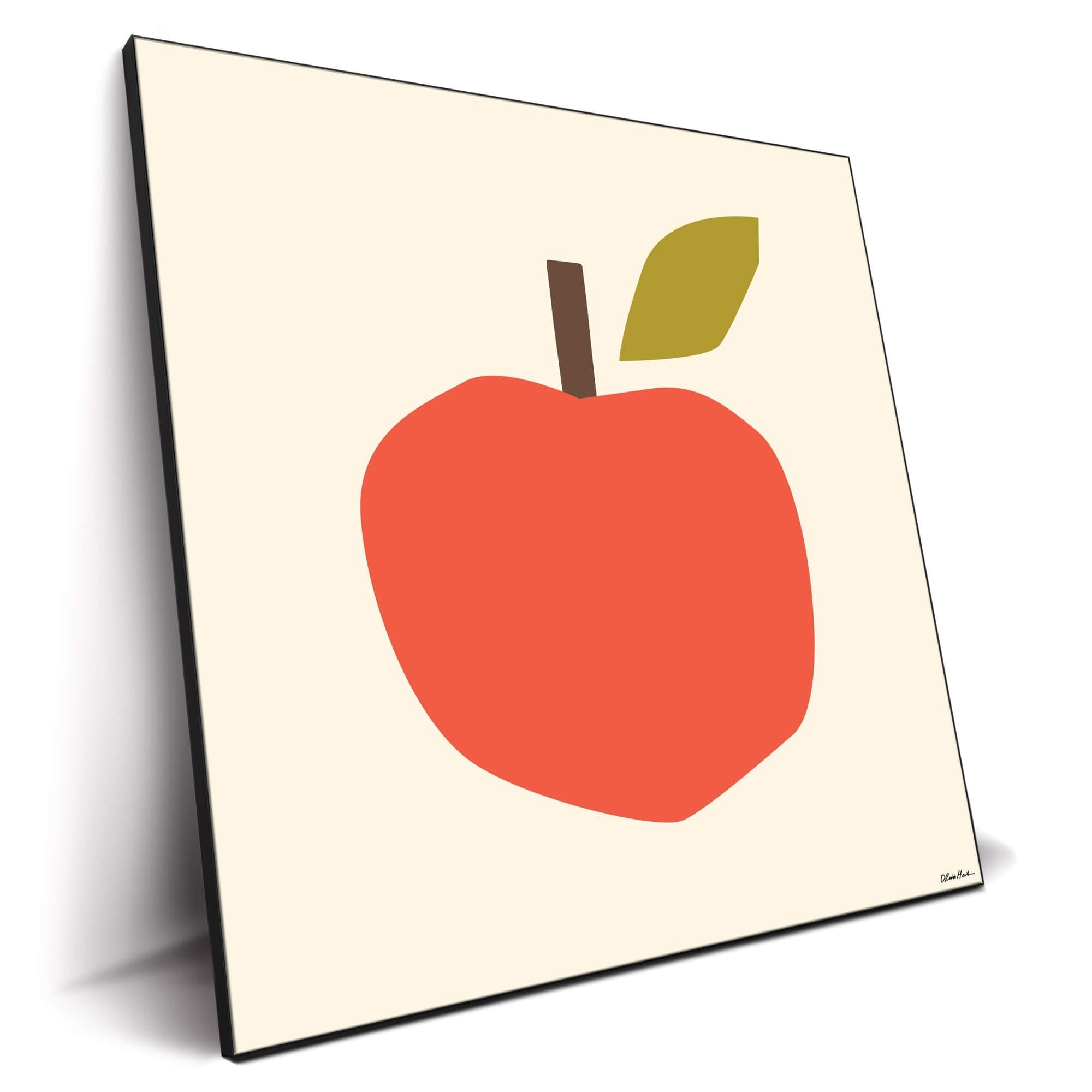 Minimalist Apple, 24 × 24 inches, retailer reference photograph