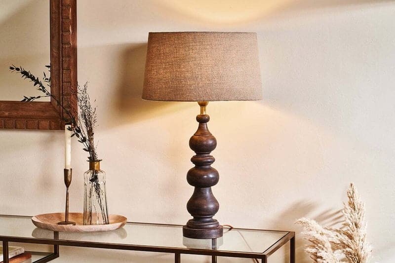 Manua Wood Table Lamp, retailer reference photograph