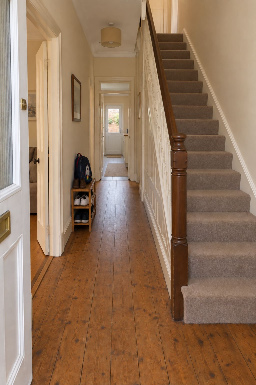 Before: hall in the same house, before the proposed refit.
