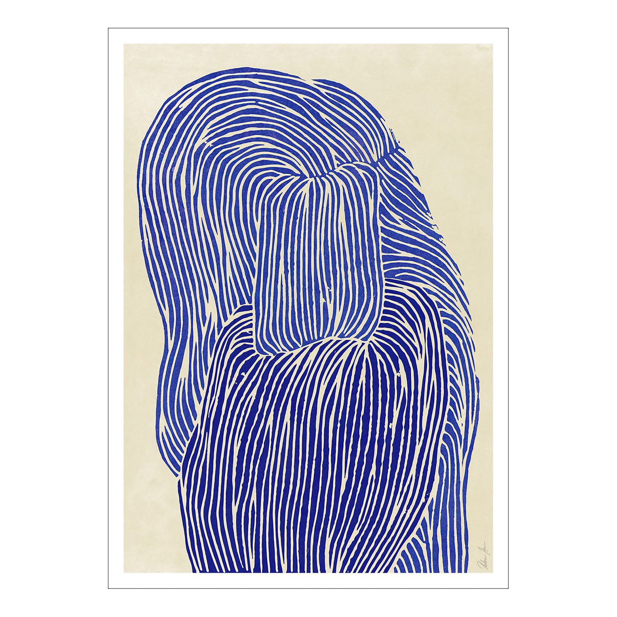 Deep Blue Print by Rebecca Hein - Blue / 70x100, retailer reference photograph