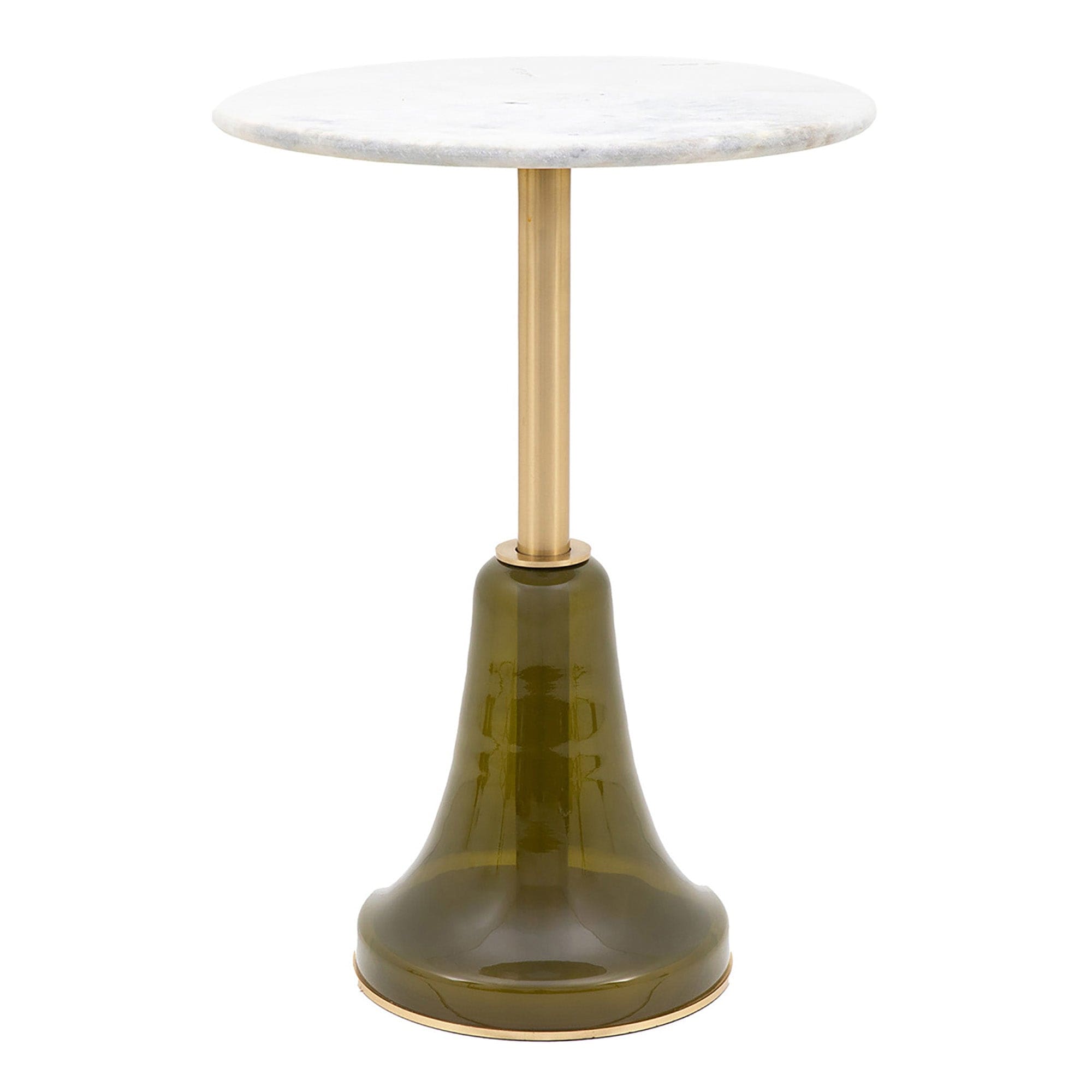 Luxury Standout Marble Side Table - Green, retailer reference photograph