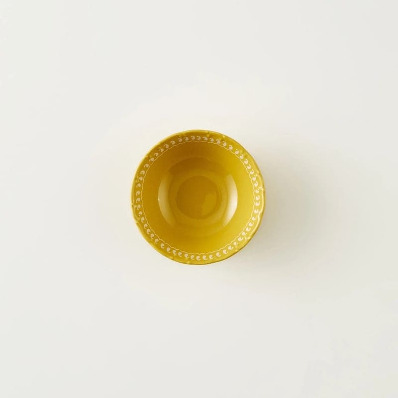 Indian Porcelain Soup Bowl - Mustard, retailer reference photograph