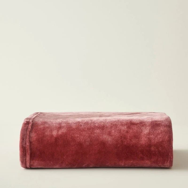 Shelly Wellsoft Plush Throw Blanket - Rose, retailer reference photograph