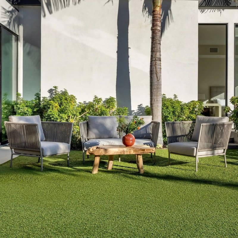 Beverly Hills Rope Outdoor Lounge Chair (Stone Grey), retailer reference photograph