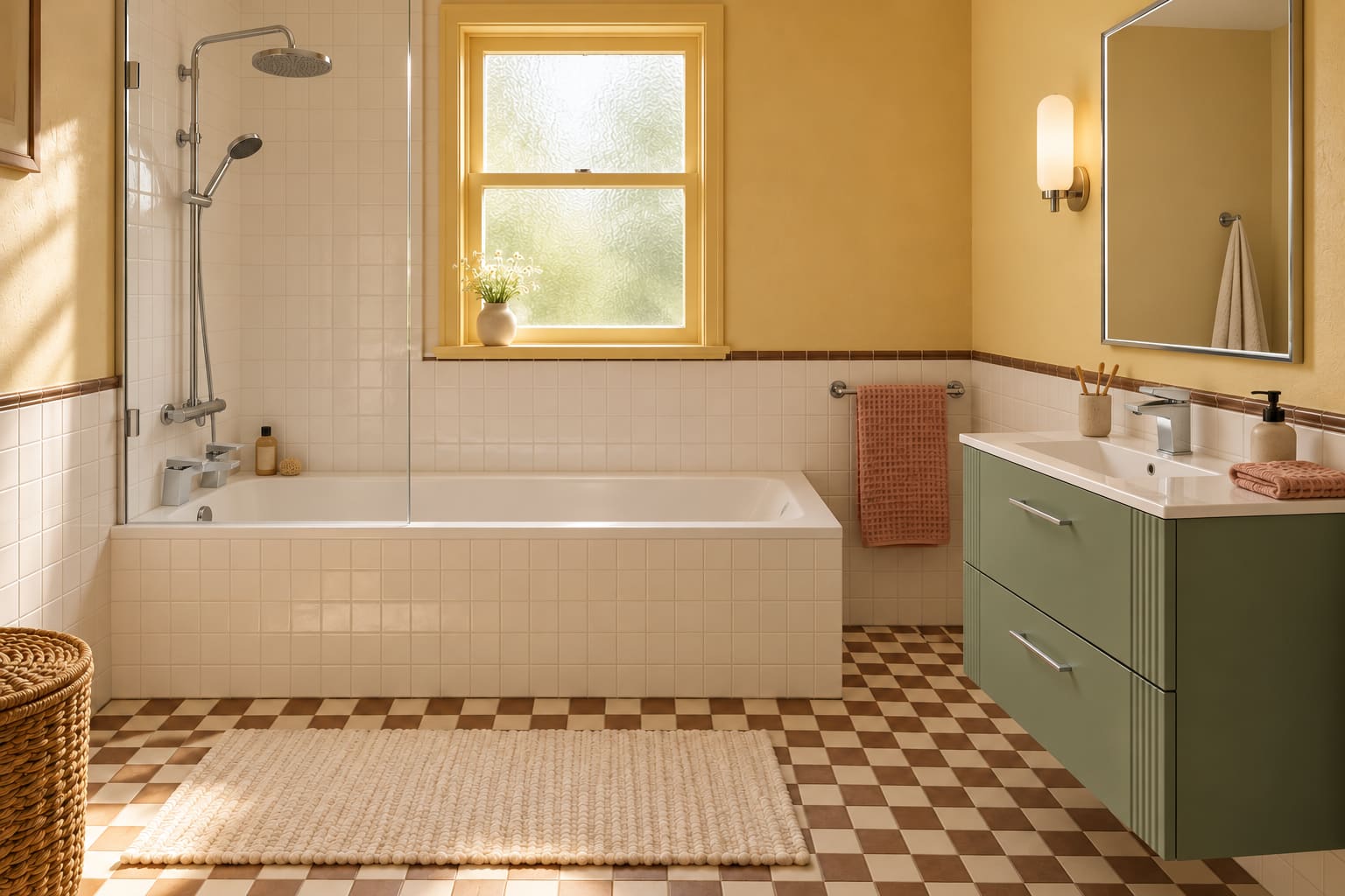 Bath & shower bathroom concept