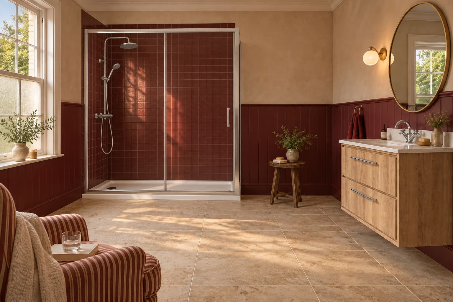Shower room bathroom concept