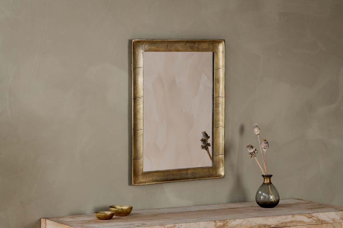 Nkuku Yadur rectangular mirror, retailer photograph